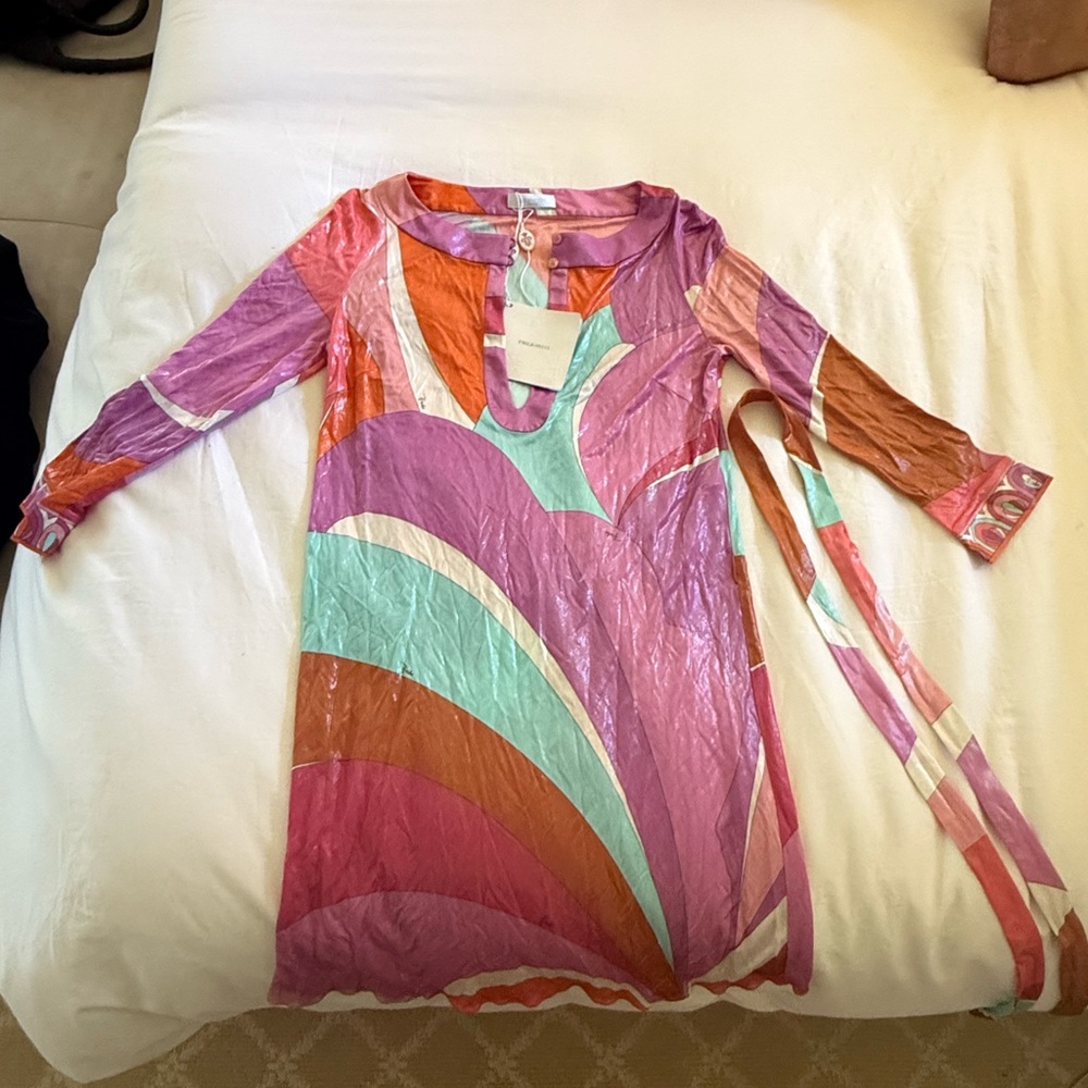 Emilio Pucci Colorful Abstract Blouse
